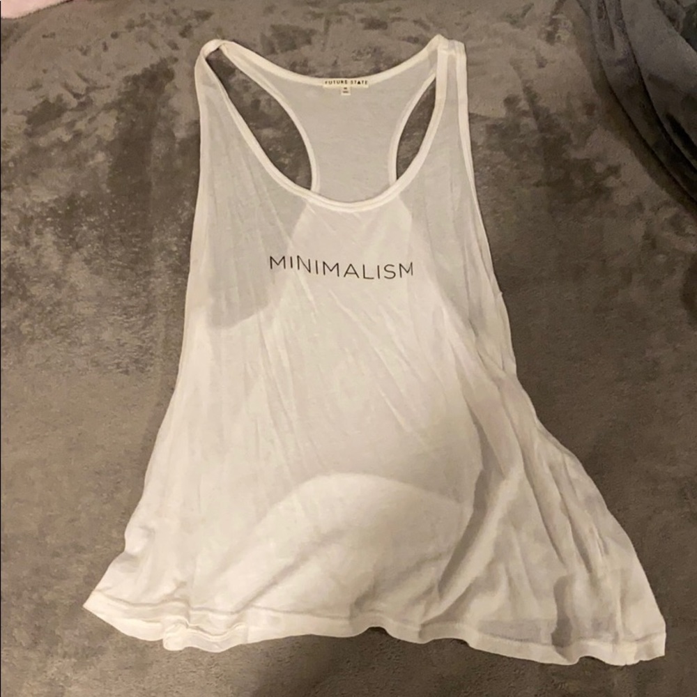 urban outfitters minimalism racer back tank